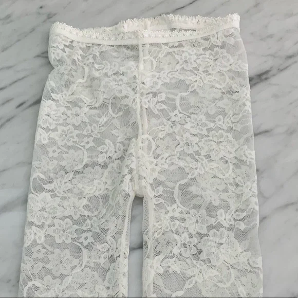 Baby Bella Maya Lace Footless Tights / Leggings White 18 months - Picture 11 of 11
